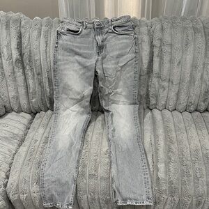 Zara Men's Light Gray Slim Jeans